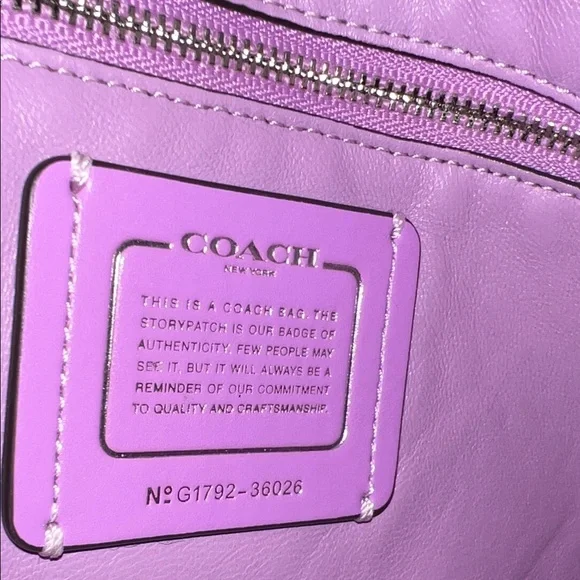 Coach Nomad Purple Hobo Bag - Picture 11 of 13